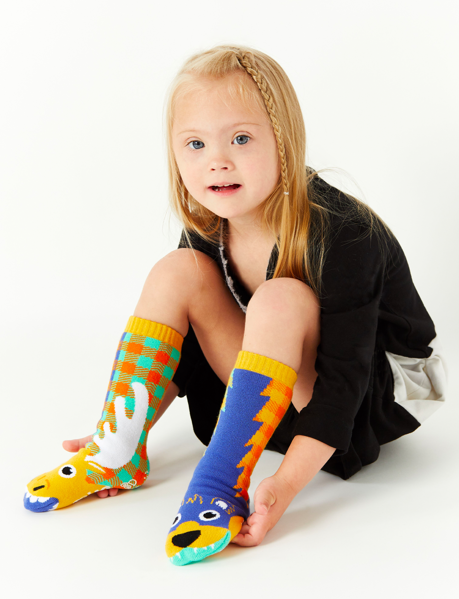 KIDS MOOSE & BEAR NO SLIP SOCKS