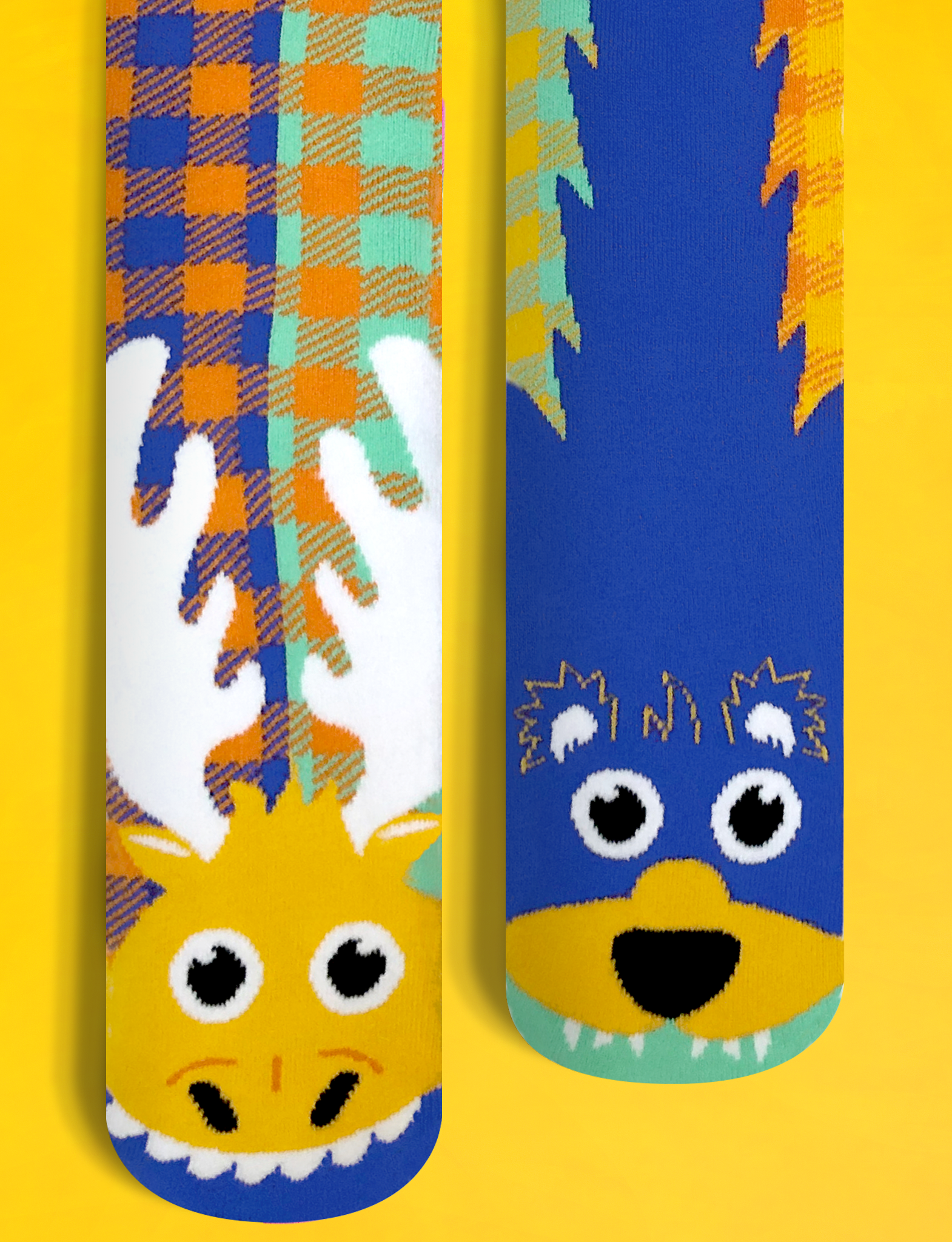 KIDS MOOSE & BEAR NO SLIP SOCKS