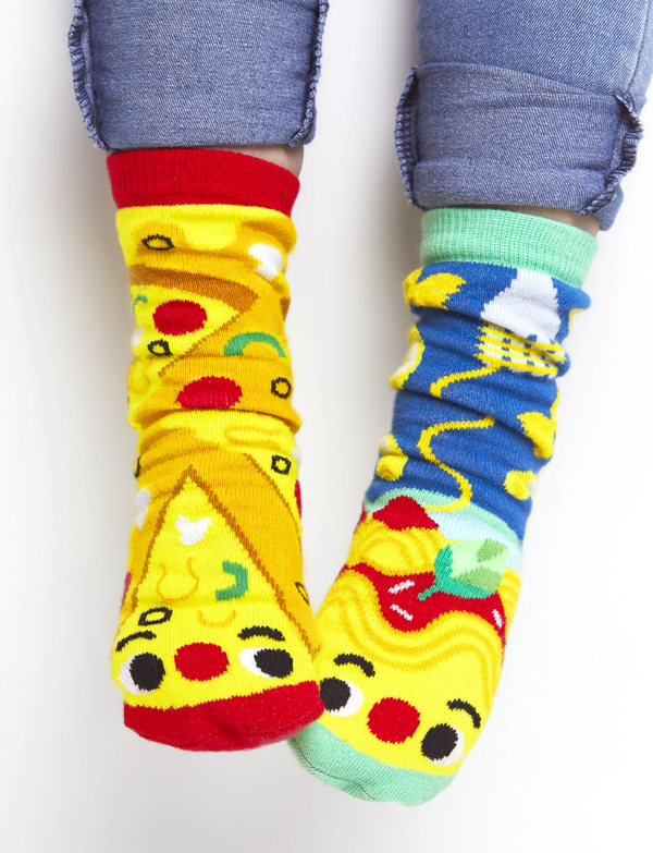 ADULT PIZZA & PASTA SOCKS