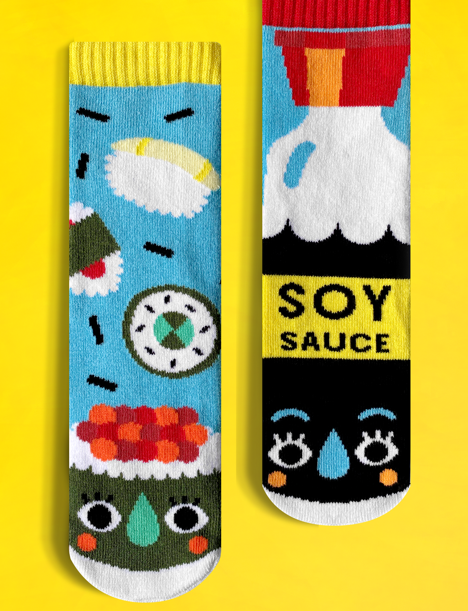 ADULT SUSHI & SOY SAUCE SOCKS