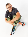 Relive the nostalgia of the y2k era with our Paul Frank x Pals Mismatched Socks. These fun and colorful socks are perfect for kids and feature iconic Paul Frank characters. Not only are they stylish, but they also promote empathy and acceptance. Order yours today!