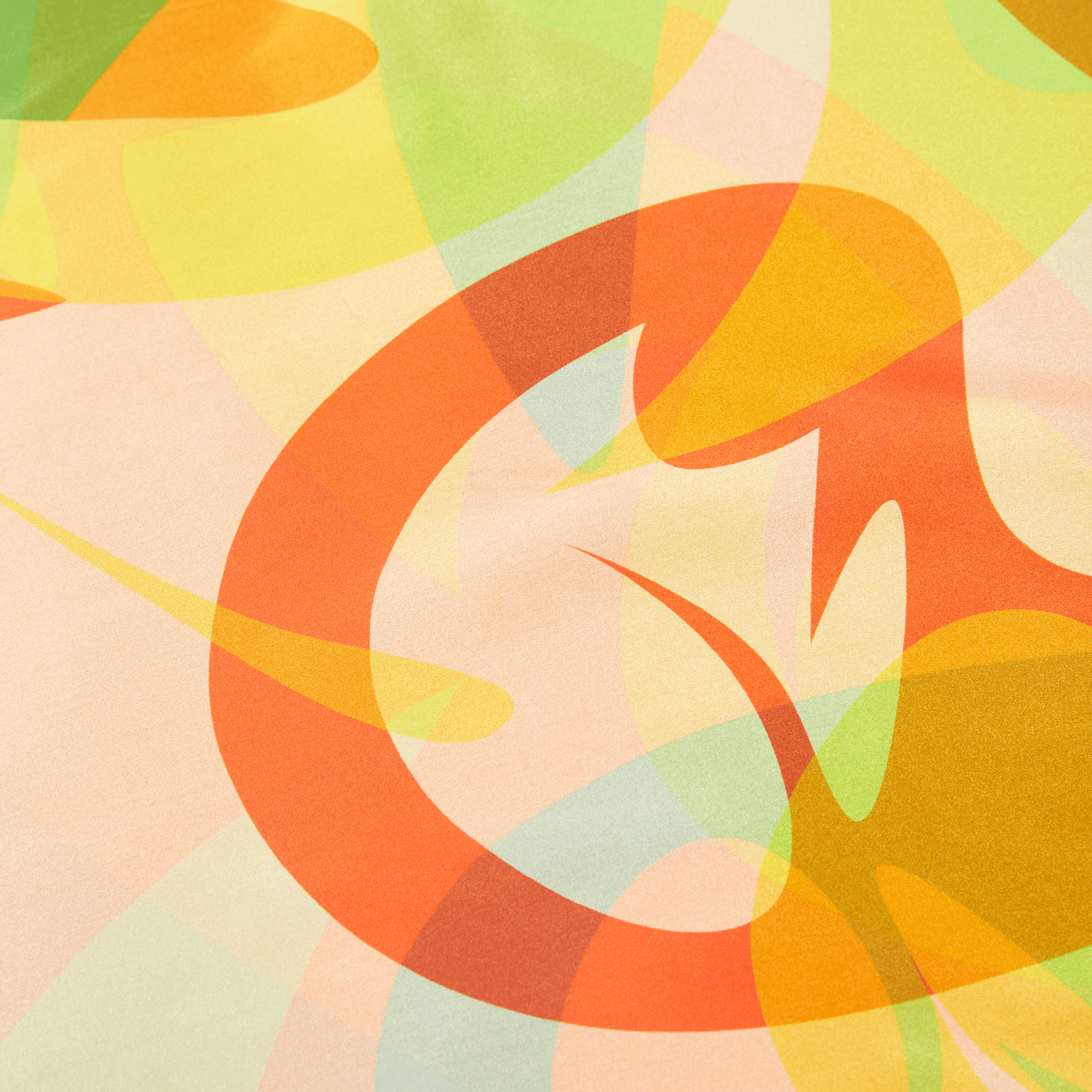 Colorful abstract pattern with circular shapes on a light background