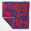 Close-up of Patient Heart silk furoshiki wrap fabric texture and Essery Waller's Voice Collection artwork detail