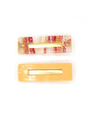 Ethically Made Resin Hair Clips | Fair Trade | Set of 2