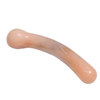 Peach Aventurine Bulbous Crescent crystal pleasure wand by Gemstone Yoni, smooth polished natural stone
