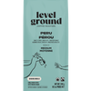 Close-up of Ethical Trade Co Peruvian medium roast coffee packaging showing single origin and organic certifications