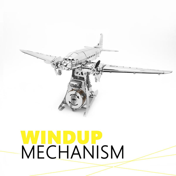 Douglas DC-3 Mechanical Model Kit - Metal Time Workshop