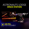 Close-up view of the Astronauts Lodge Space Station model kit