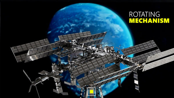 Astronauts Lodge Space Station model kit displayed