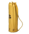 OMSutra OM Mahashakti yoga mat bag in heavy cotton twill with OM embroidery and distressed grommet border