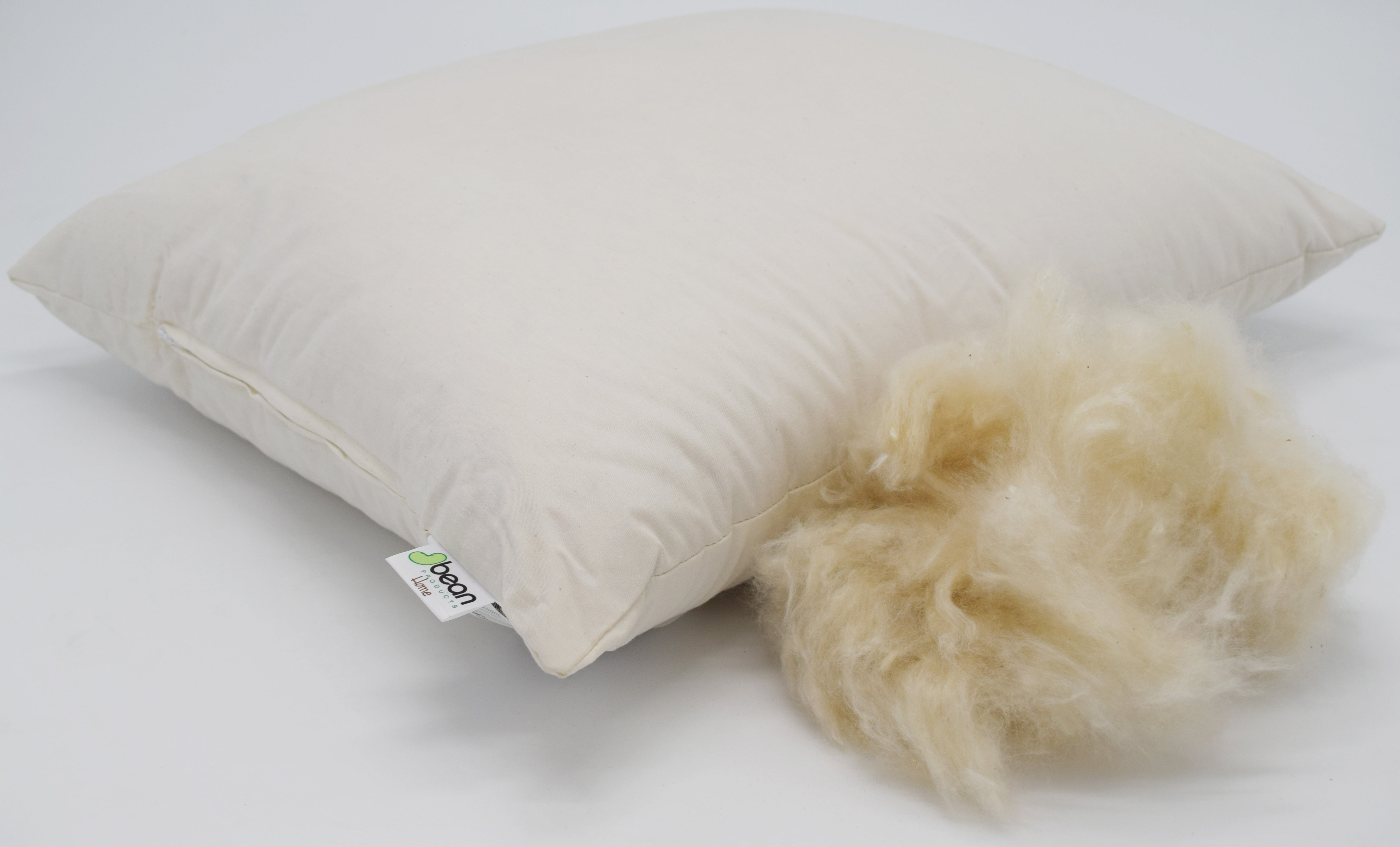 Organic Kapok Sleep Bed Pillows with 100% Organic Cotton Fabric - Plant Based Vegan