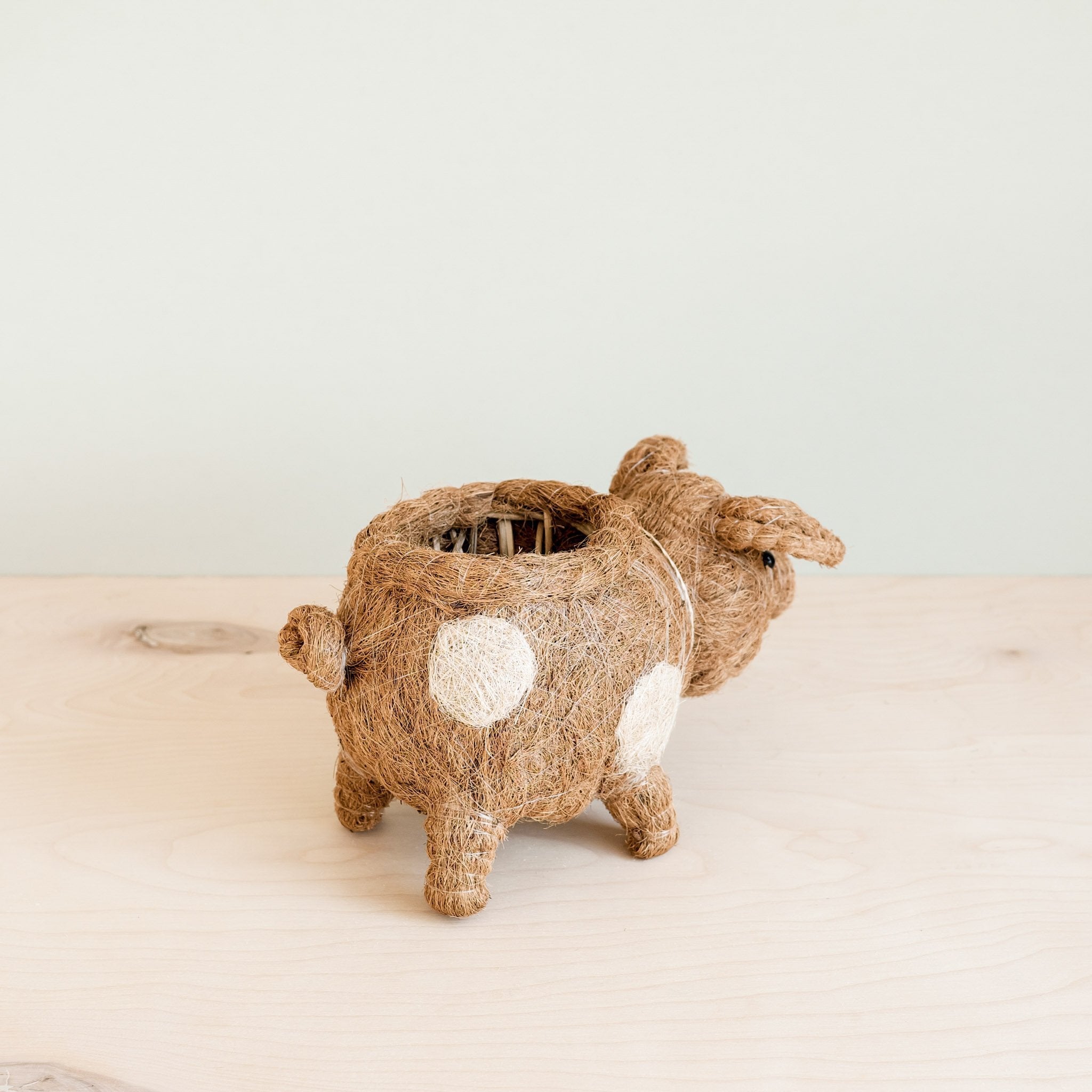 LIKHÂ coco coir pig planter — eco-friendly gift idea for plant lovers