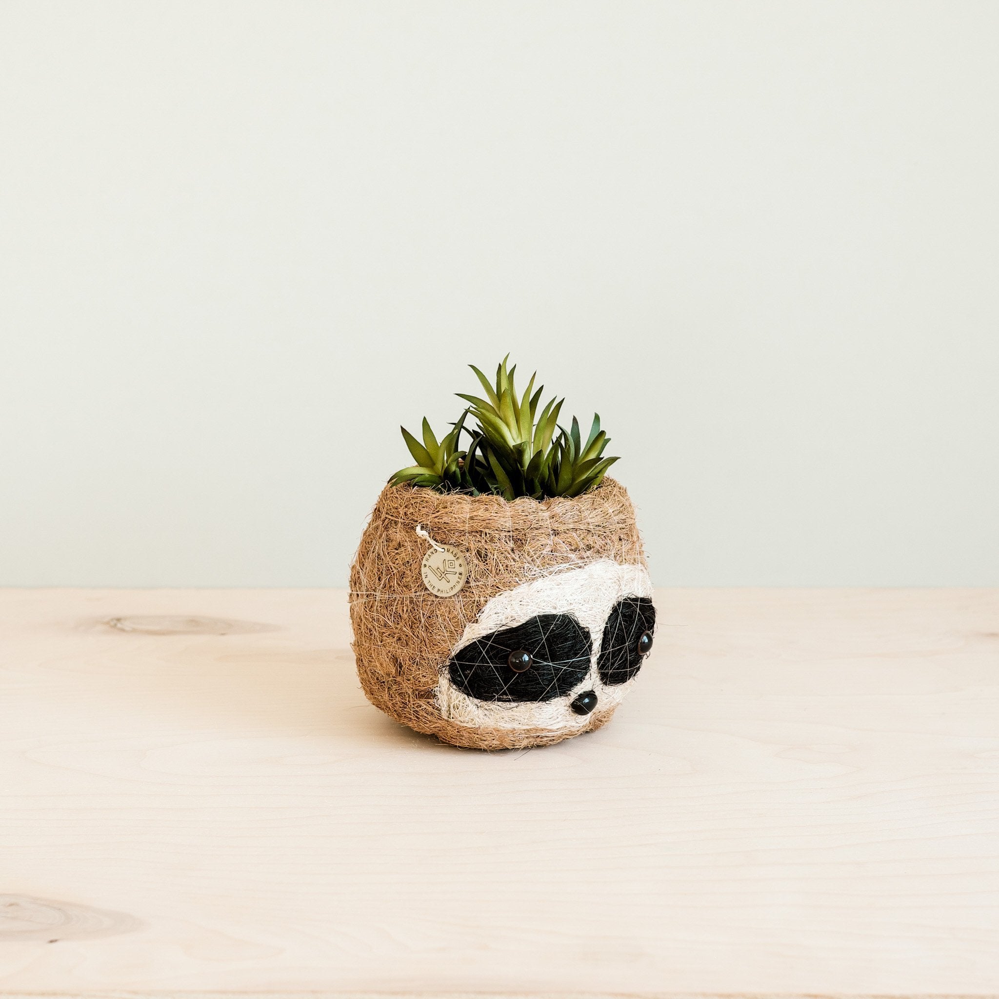 Three-tone Sloth Coco Coir Planter - Handmade Planters | LIKHÂ