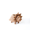 Decorative pig with a shell on a white background