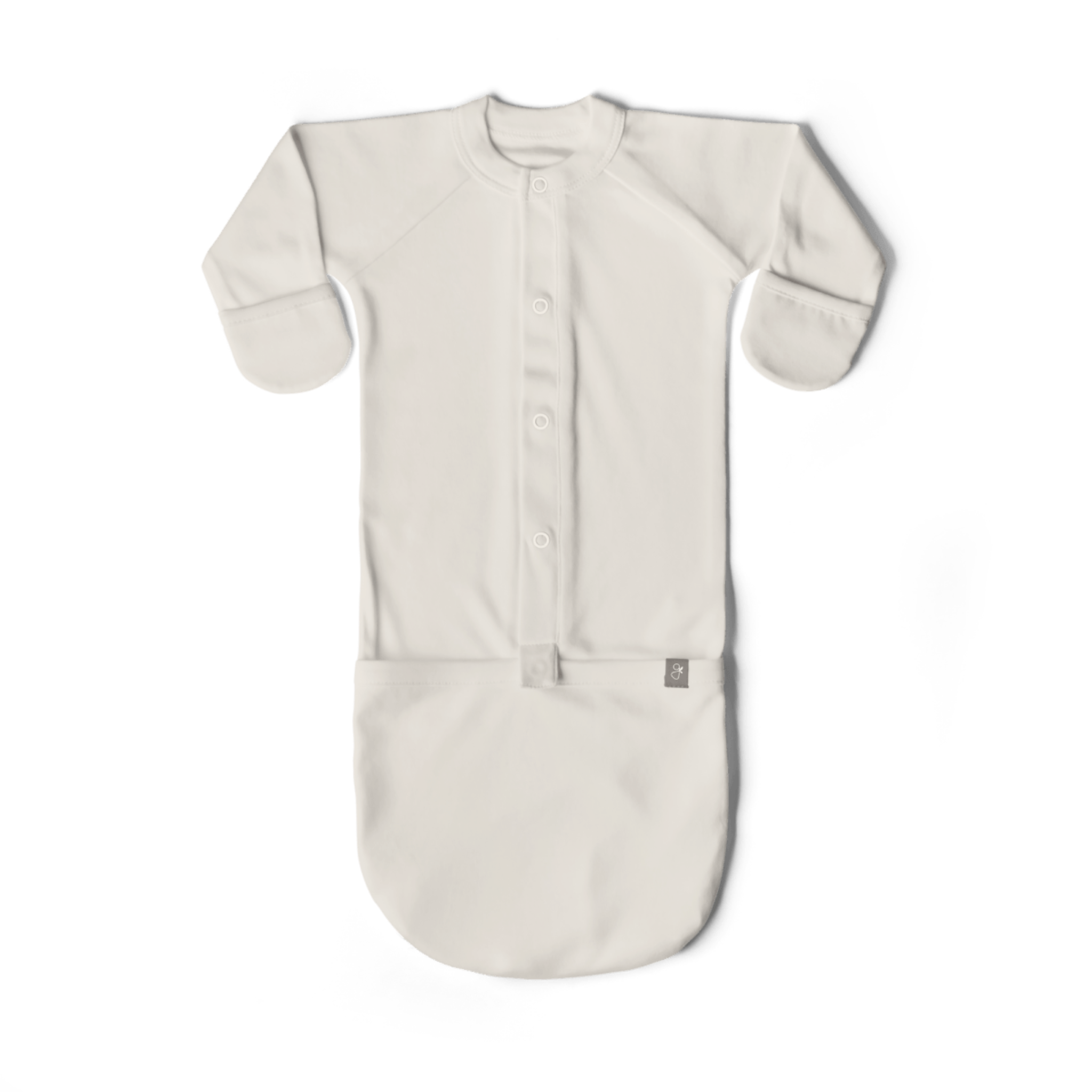 White baby onesie on a transparent background