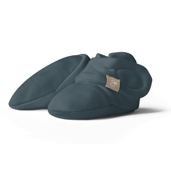 goumikids Stay On Baby Boots – Midnight | Bamboo & Organic Cotton