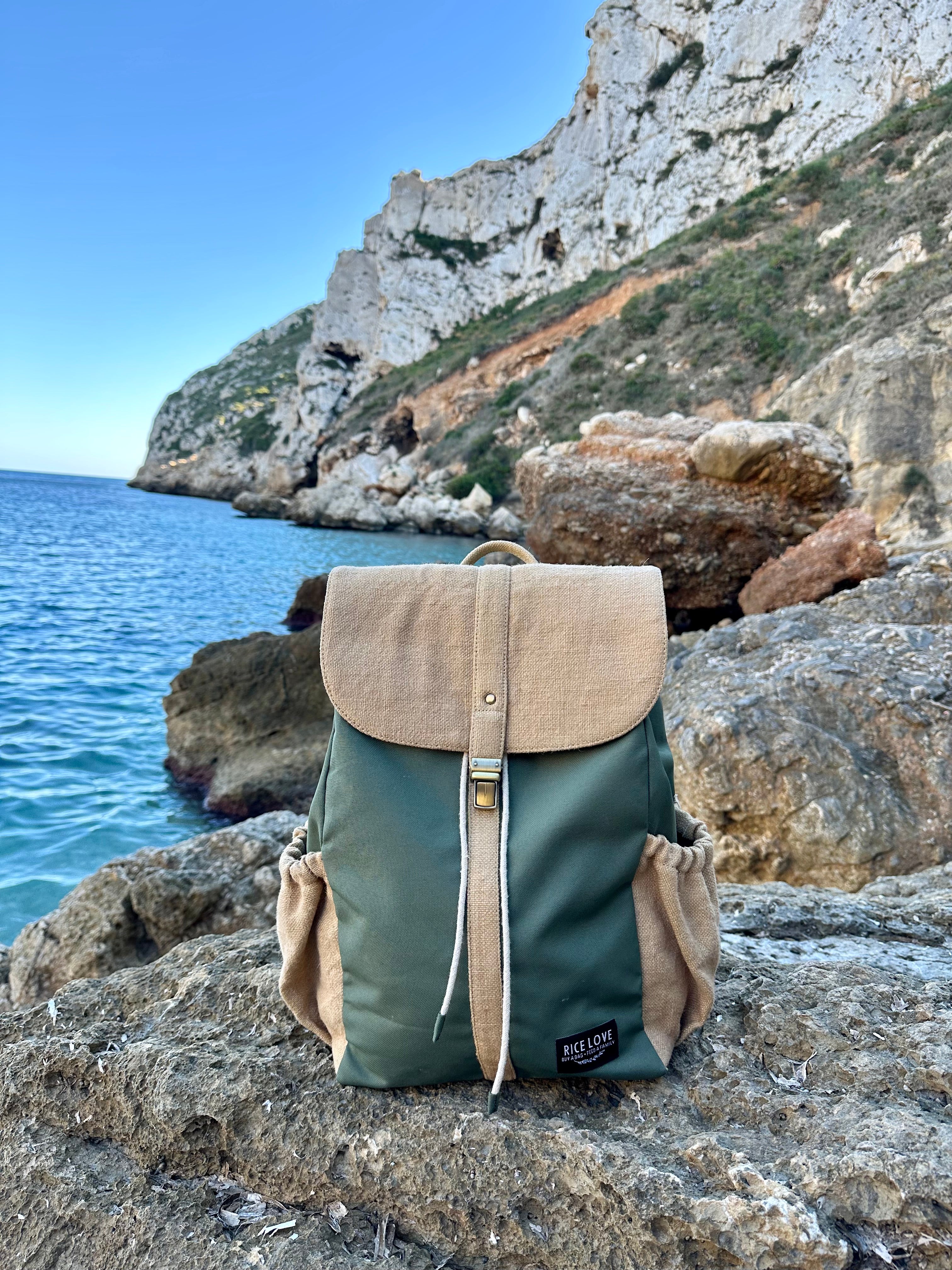 Prithi Pack Backpack showing padded adjustable shoulder straps