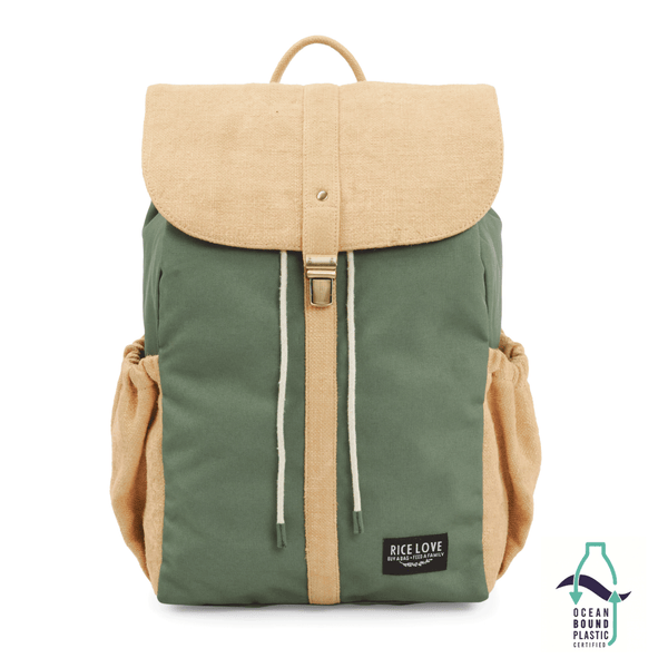 Prithi Pack Backpack made from recycled ocean-bound plastic, front view