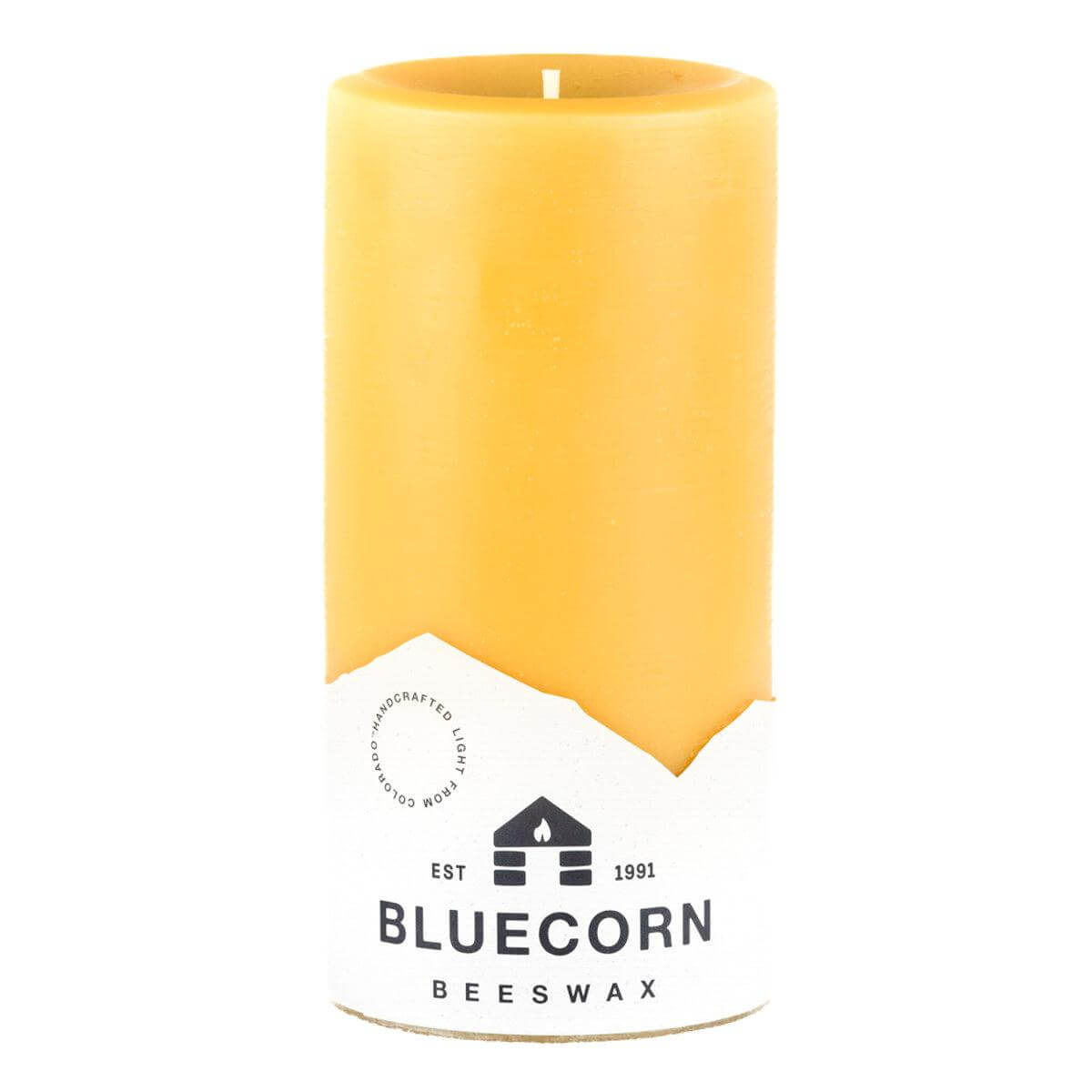 Pure Beeswax Pillar Candles – 100% Natural Cotton Wick, Handmade in Colorado