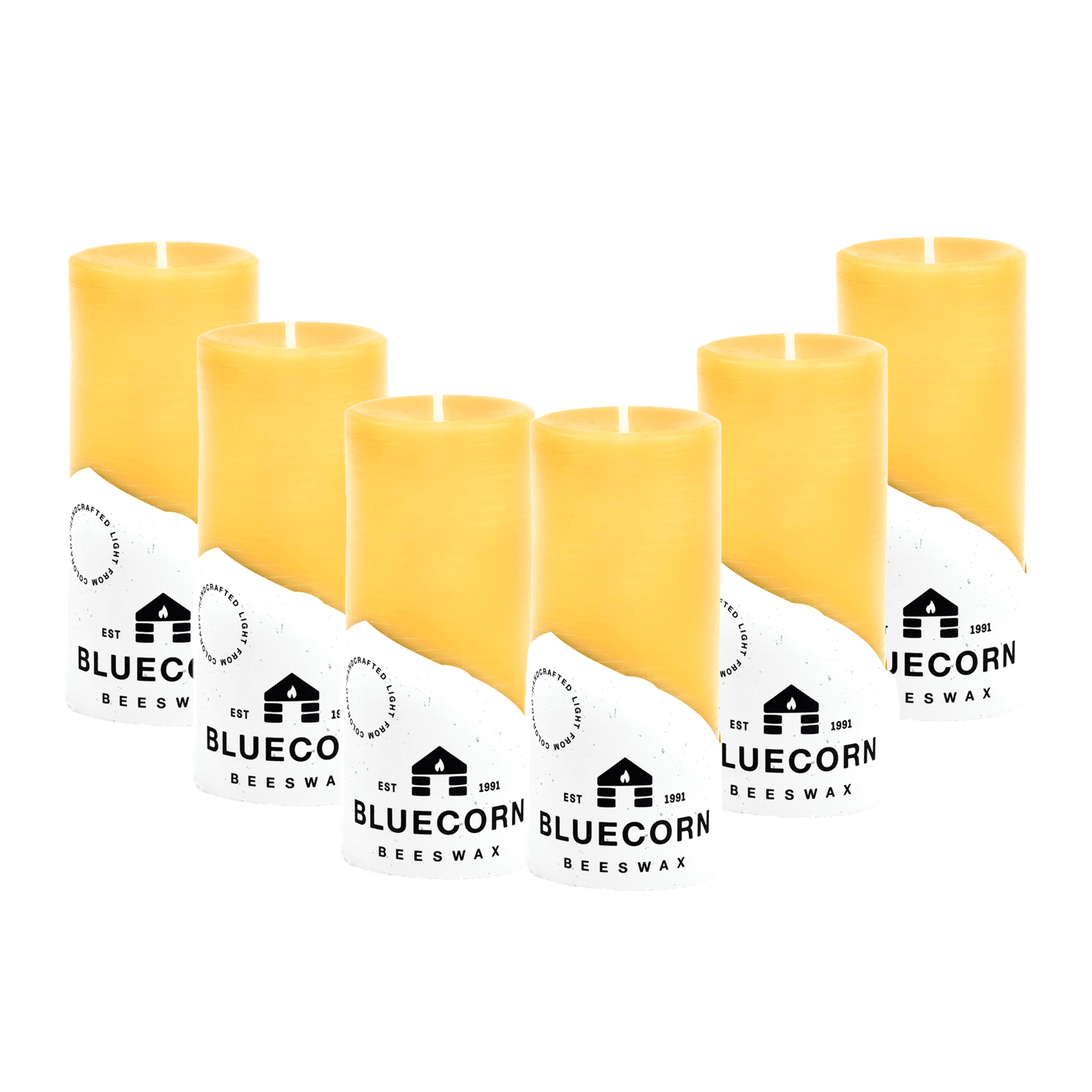 Pure Beeswax Pillar Candles – 100% Natural Cotton Wick, Handmade in Colorado