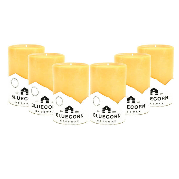 Pure Beeswax Pillar Candles – 100% Natural Cotton Wick, Handmade in Colorado