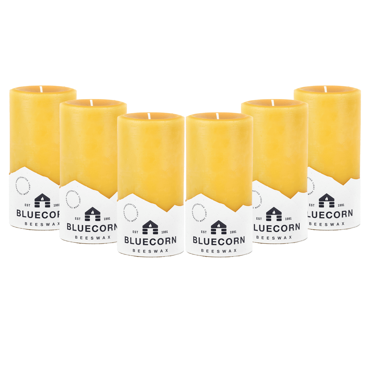Pure Beeswax Pillar Candles – 100% Natural Cotton Wick, Handmade in Colorado