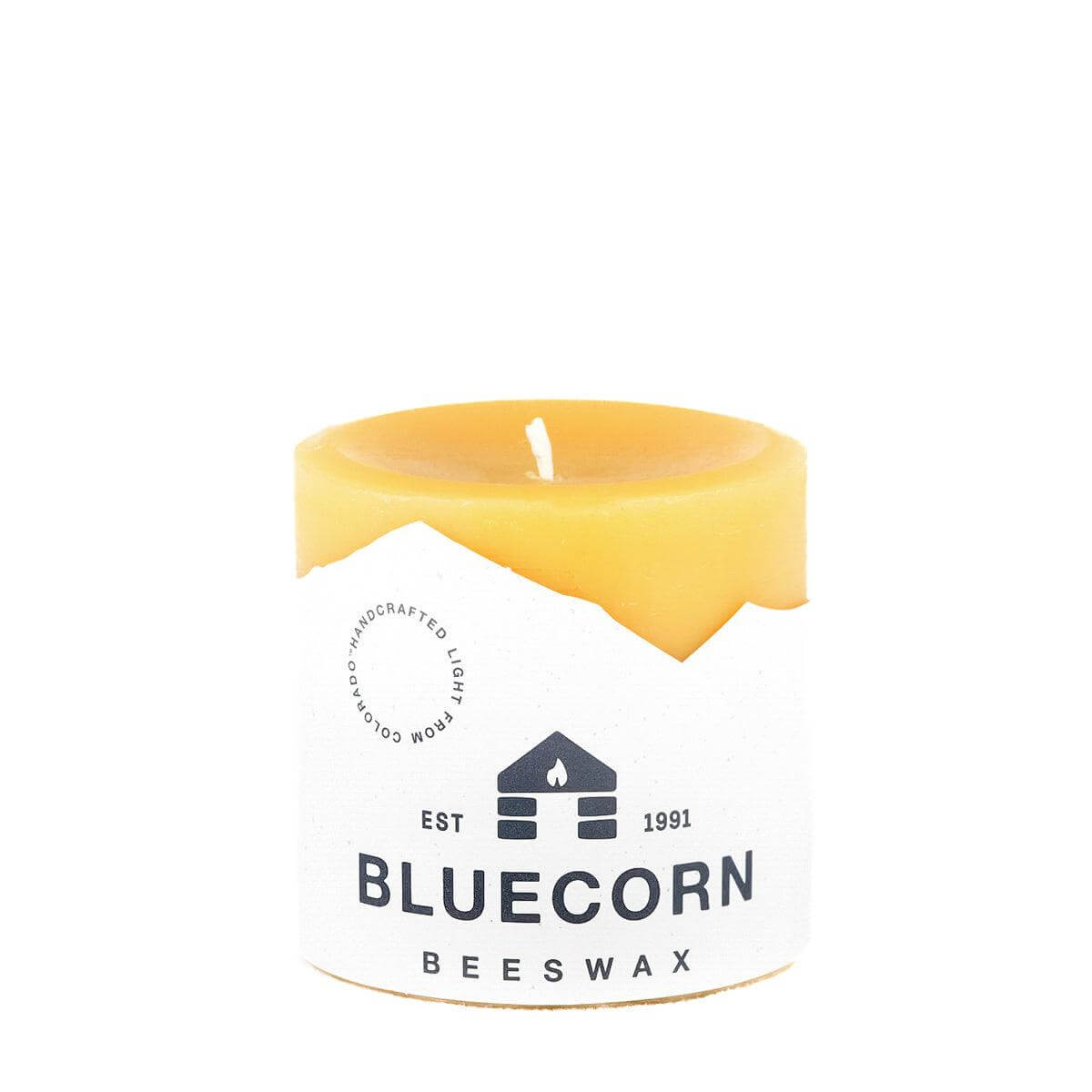 Pure Beeswax Pillar Candles – 100% Natural Cotton Wick, Handmade in Colorado