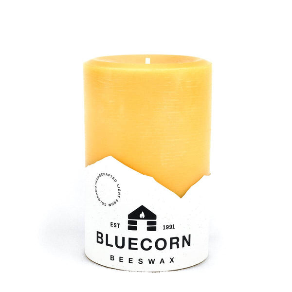 Pure Beeswax Pillar Candles – 100% Natural Cotton Wick, Handmade in Colorado