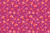 Close-up swatch of the Purple Mushroom print used on the Swedish dish cloths