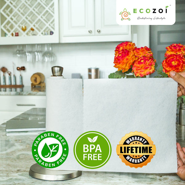 Reusable Bamboo Paper Towels | Tree-Free, Washable Rolls 4-Pack