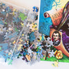 Reusable resealable bag of Raven Never More puzzle pieces