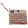 Recycled Fringe Clutch - Upcycled Jute Rice Bag Bag