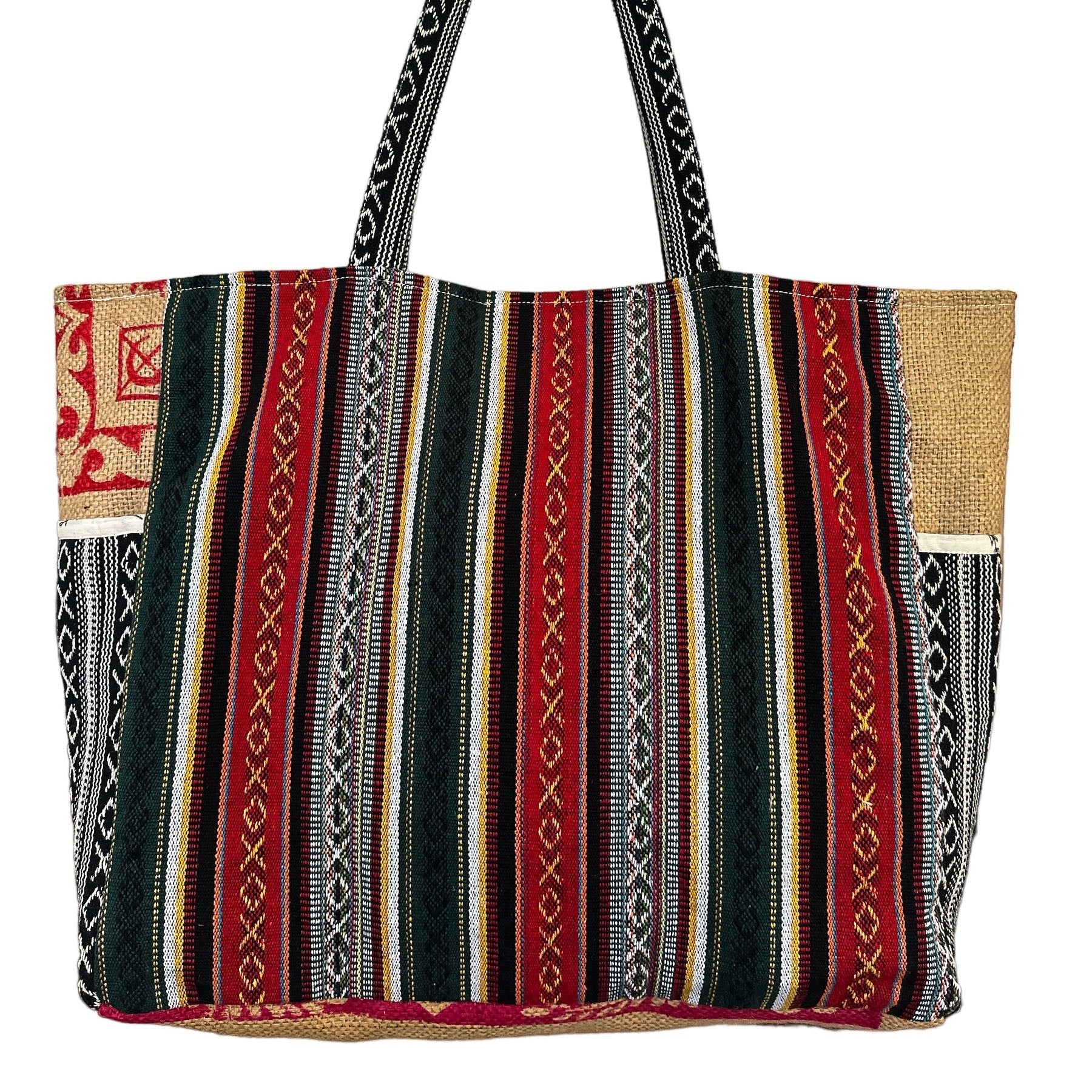 Recycled Travel Tote Delhi - Upcycled Rice Bag Tote