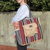 Recycled Travel Tote Delhi made from upcycled burlap rice bags