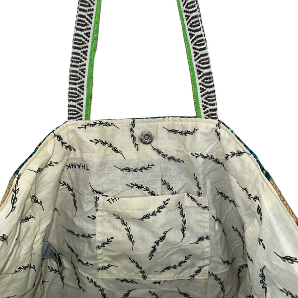 Recycled Travel Tote Goa eco-friendly bag with unique design variations