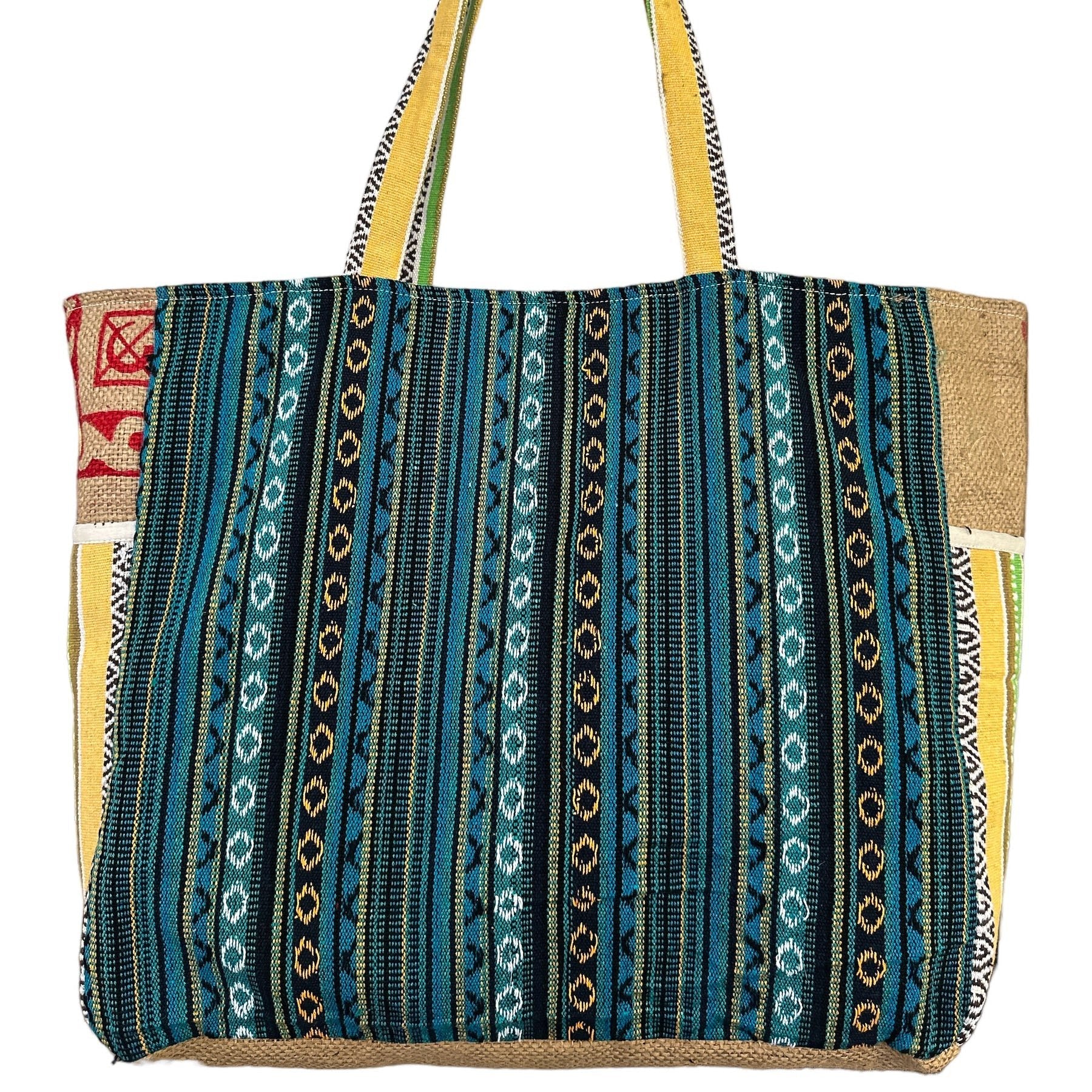Recycled Travel Tote Goa upcycled jute travel bag
