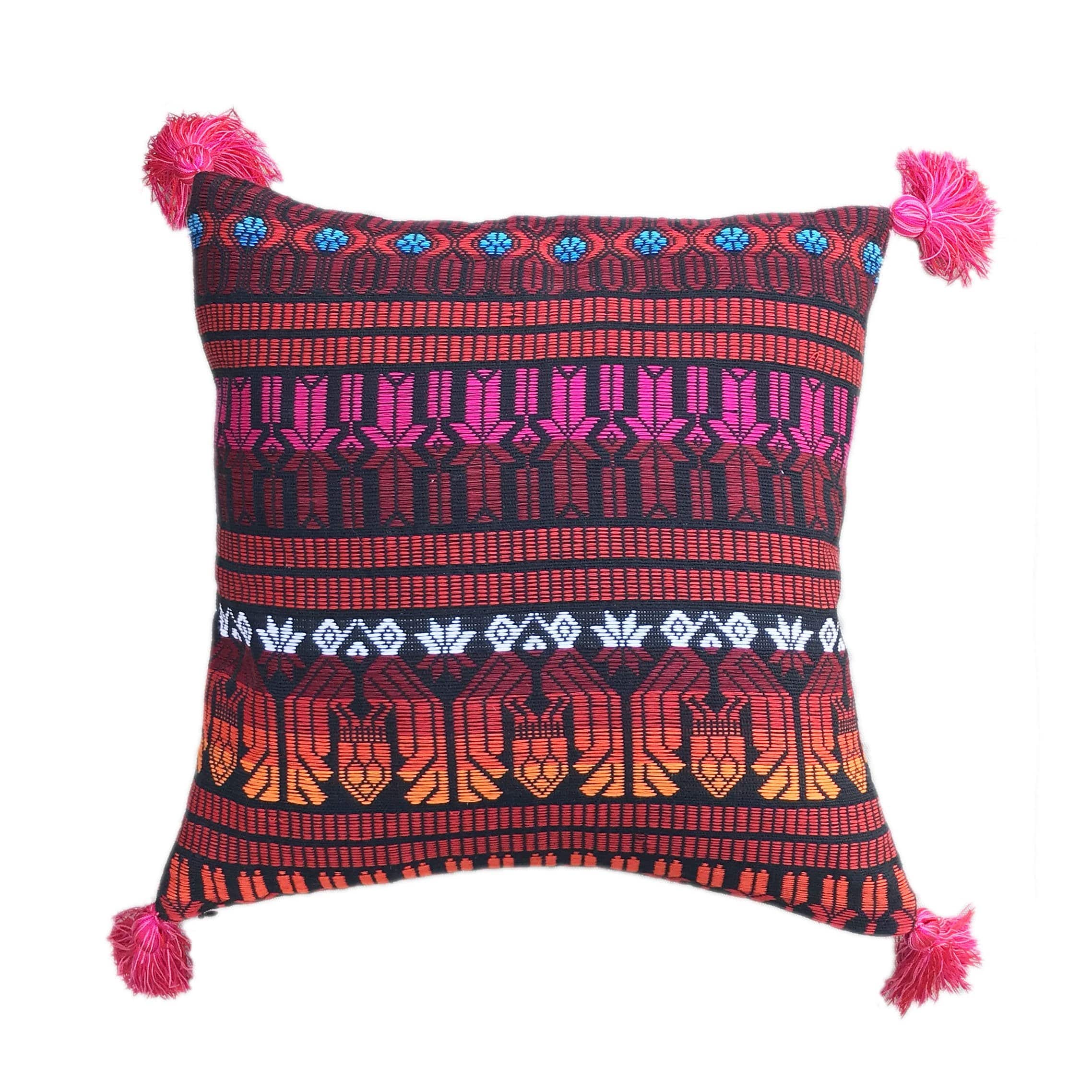 Guatemalan Brocade Throw Pillow