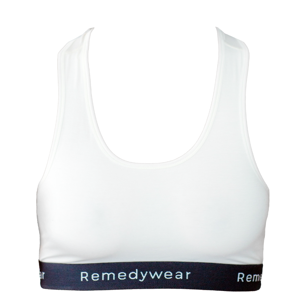 Remedywear hypoallergenic bra made with TENCEL and zinc oxide for sensitive and eczema-prone skin