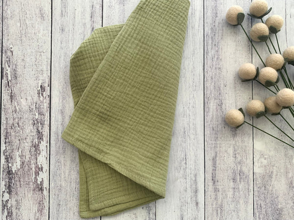 Cotton Crinkle Cloth Napkins – Set of 4 | No-Iron, Reusable