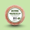 DeerDoc Himalayan salt lick natural mineral block for deer, 3 inch round