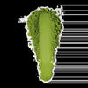 Top-down view of a golf course with green fairway and white border