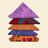 Furoshiki sari silk cloth being used as a reusable gift wrap