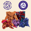 Furoshiki Reusable Wrapping Cloth - Sari Silk Gift Wrap & Scarf