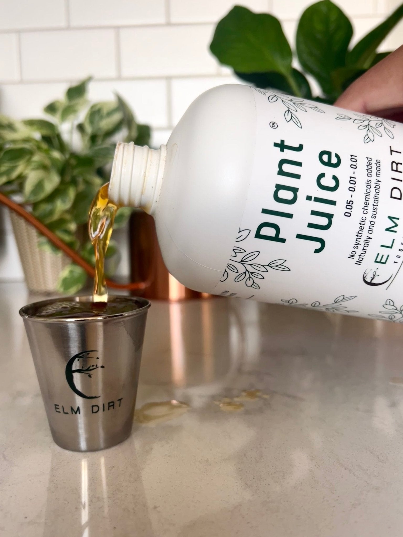 Elm Dirt 32oz Plant Juice microbial concentrate with 250+ beneficial bacteria and fungi for seed starting