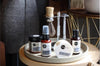 Heliotrope SF lavender shave soap in use with shave brush for a smooth, close shave
