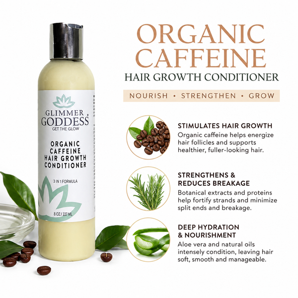 Organic Caffeine Hair Growth Mask – Deep Conditioning Treatment for Thicker Hair