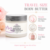 Organic Whipped Body Butter 2 oz – Travel Size for Dry Skin