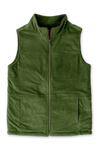 ADULT SHERPA/CORDUROY REVERSIBLE VEST | SPRUCE