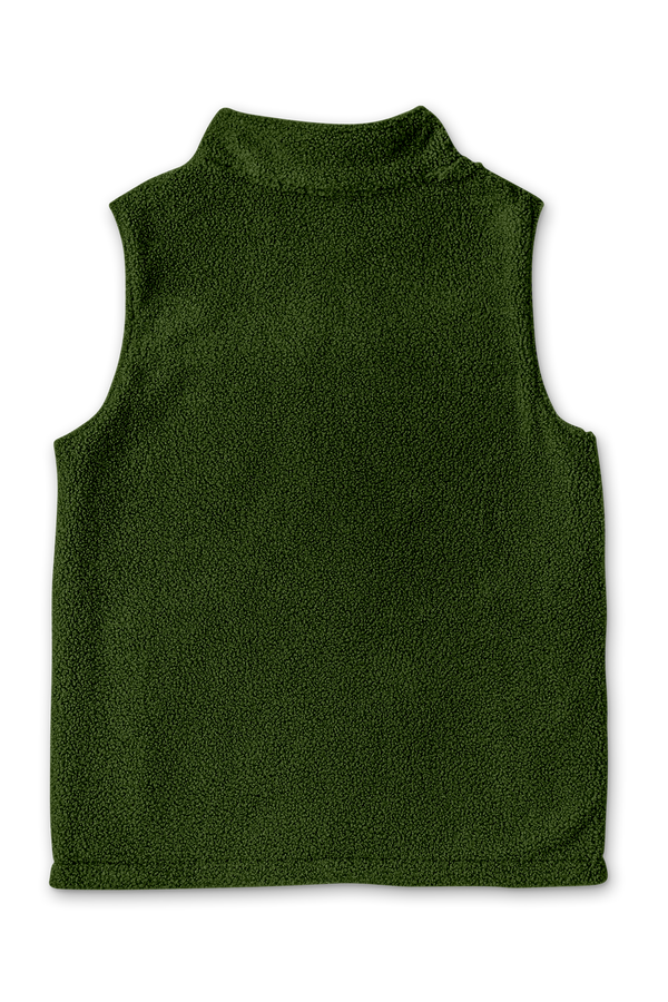 ADULT SHERPA/CORDUROY REVERSIBLE VEST | SPRUCE