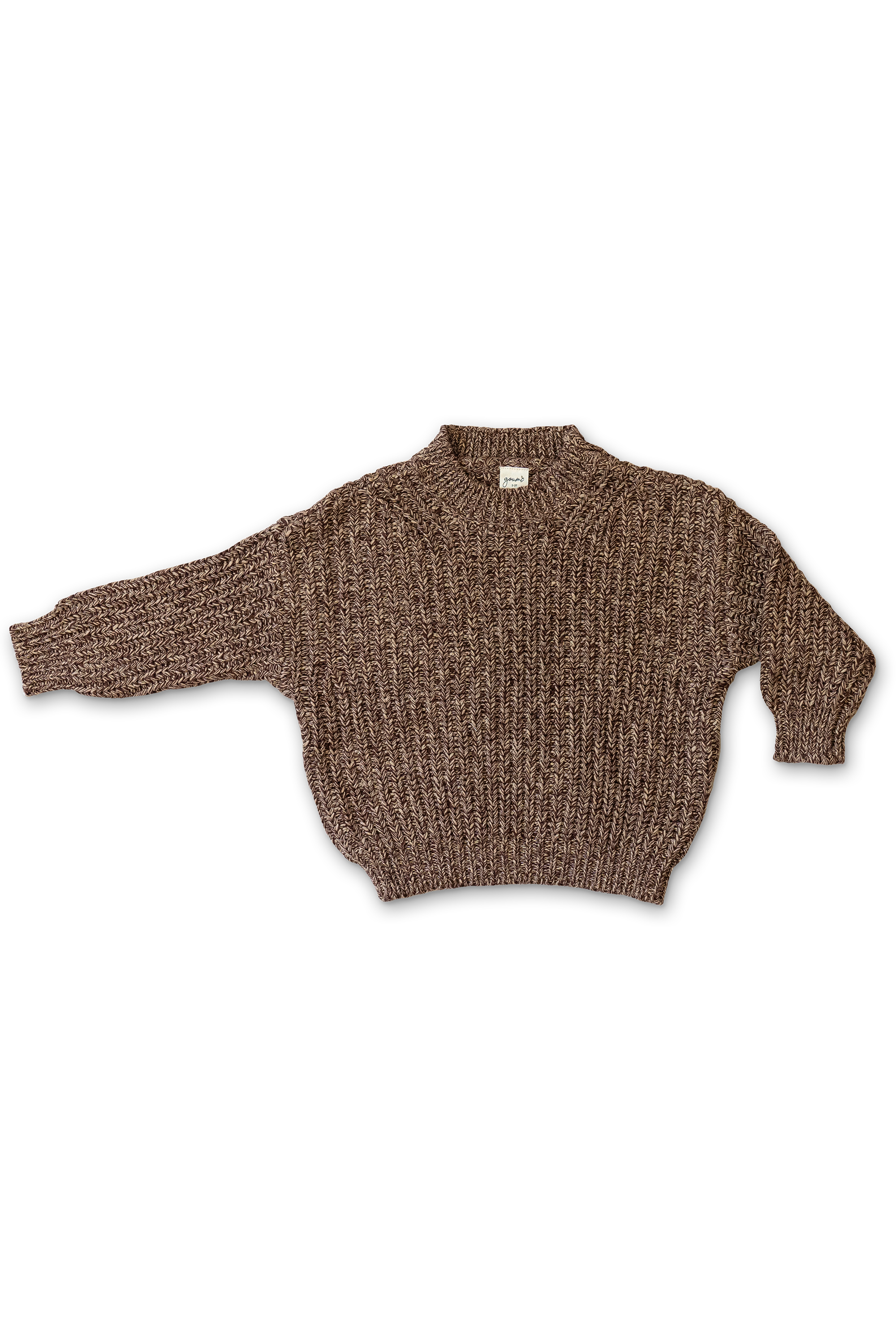 ADULT CHUNKY KNIT SWEATER | BARK